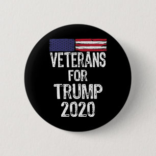 Badge Rond 5 Cm Anciens Combattants Pour Trump Élections 2020 Anti