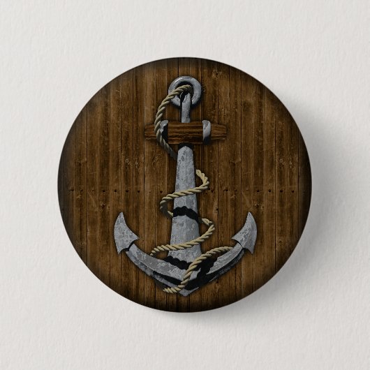 Badge Rond 5 Cm Ancre (Devant)