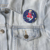 Badge Rond 5 Cm Ancre (En situation)