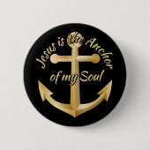 Badge Rond 5 Cm Ancre (Devant)