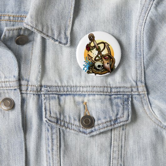 Badge Rond 5 Cm Ancré (En situation)