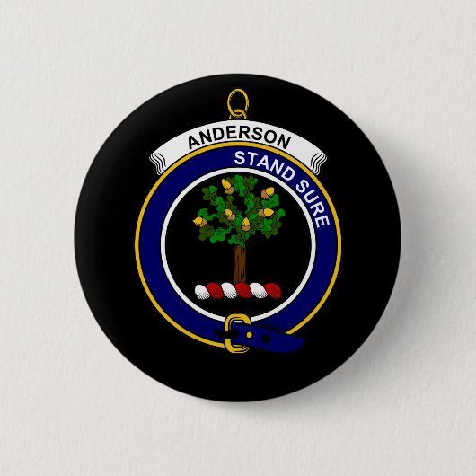 Badge Rond 5 Cm Anderson - le clan Crest (Devant)