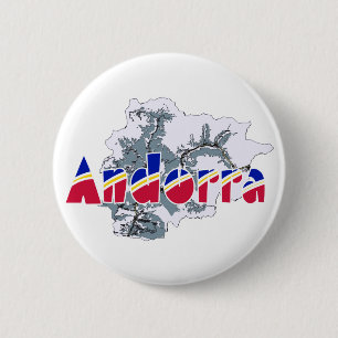 Badge Rond 5 Cm Andorre