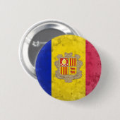 Badge Rond 5 Cm Andorre (Devant & derrière)