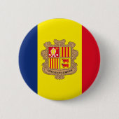 Badge Rond 5 Cm Andorre (Devant)