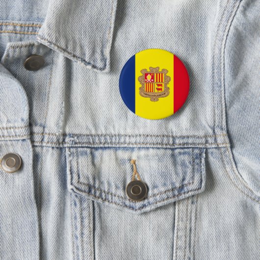 Badge Rond 5 Cm Andorre (En situation)