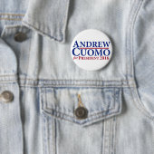 Badge Rond 5 Cm Andrew Cuomo pour le président 2016 bouton (En situation)