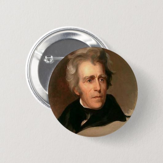Badge Rond 5 Cm Andrew Jackson (Devant & derrière)