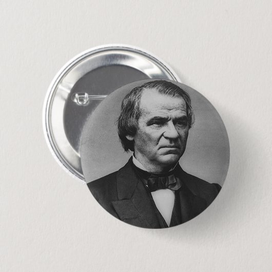 Badge Rond 5 Cm Andrew Johnson (Devant & derrière)