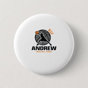 Badge Rond 5 Cm Andrew Mvp Joueur Personnalisé Basket Prodigy Votr