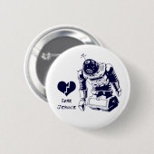 Badge Rond 5 Cm Androïde de Heartbroke (Devant & derrière)