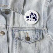 Badge Rond 5 Cm Androïde de Heartbroke (En situation)