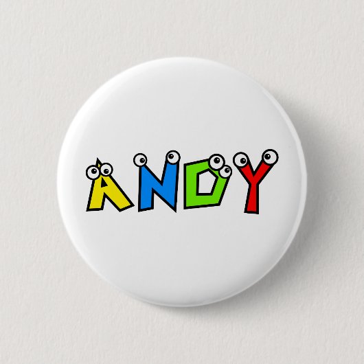 Badge Rond 5 Cm Andy (Devant)