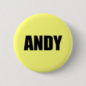 Badge Rond 5 Cm Andy (Devant)
