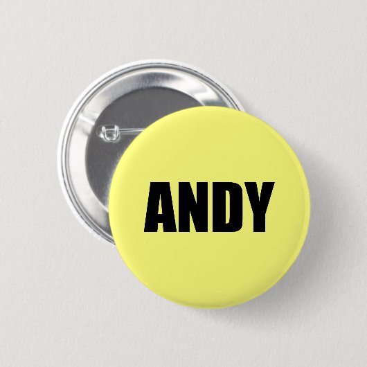 Badge Rond 5 Cm Andy (Devant & derrière)