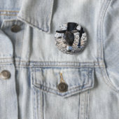 Badge Rond 5 Cm Âne (En situation)