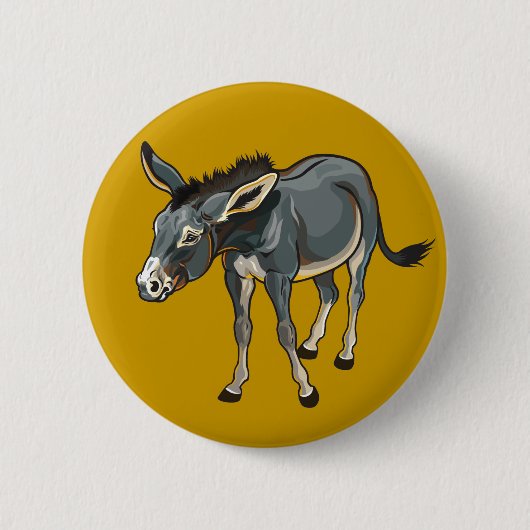 Badge Rond 5 Cm âne (Devant)