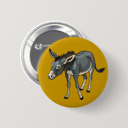 Badge Rond 5 Cm âne (Devant & derrière)