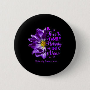 Badge Rond 5 Cm Anémone Épilepsie Costumes de sensibilisation Pers