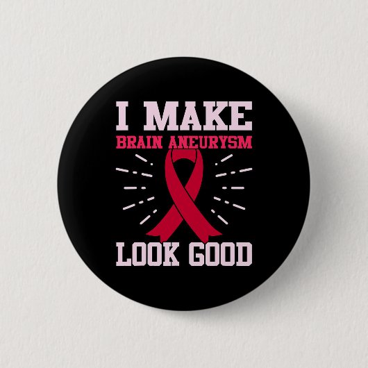 Badge Rond 5 Cm Aneurysme apparence bonne conscience Mois support (Devant)