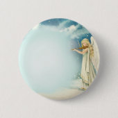 Badge Rond 5 Cm Ange (Devant)