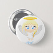 Badge Rond 5 Cm Ange (Devant & derrière)