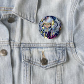 Badge Rond 5 Cm "Ange bouton de Starlight" (En situation)
