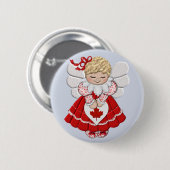 Badge Rond 5 Cm Ange canadien (Devant & derrière)