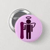 Badge Rond 5 Cm ange de conseil (Devant & derrière)