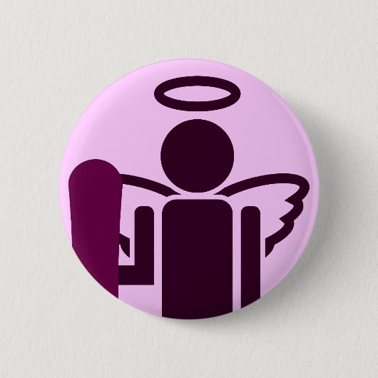 Badge Rond 5 Cm ange de conseil. (Devant)