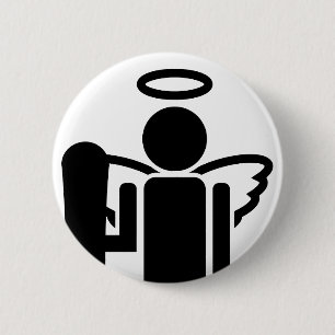 Badge Rond 5 Cm ange de conseil.