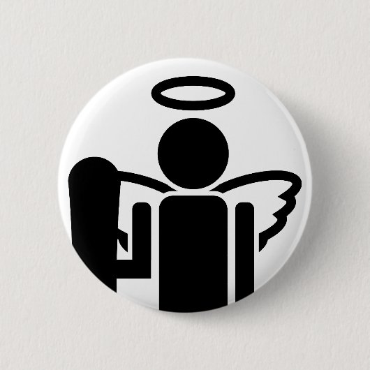 Badge Rond 5 Cm ange de conseil. (Devant)