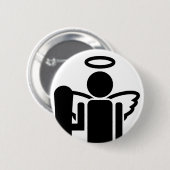 Badge Rond 5 Cm ange de conseil. (Devant & derrière)
