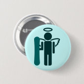 Badge Rond 5 Cm ange de conseil. (Devant & derrière)
