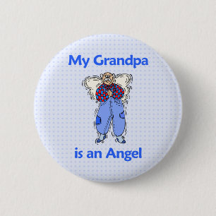Badge Rond 5 Cm Ange de grand-papa