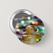Badge Rond 5 Cm Ange de Noël (Devant & derrière)
