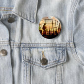 Badge Rond 5 Cm Ange de vert de Kensal (En situation)
