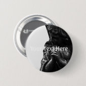 Badge Rond 5 Cm Ange déchu dans la prière (Devant & derrière)