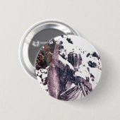 Badge Rond 5 Cm Ange d'hiver (Devant & derrière)