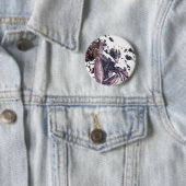 Badge Rond 5 Cm Ange d'hiver (En situation)