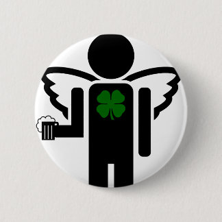 Badge Rond 5 Cm ange irlandais.