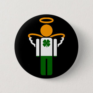 Badge Rond 5 Cm ange irlandais.