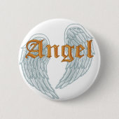 Badge Rond 5 Cm Ange Wings Pin (Devant)