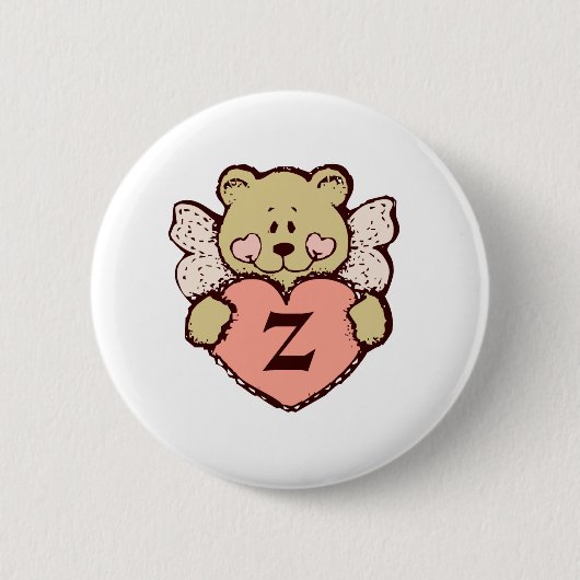 Badge Rond 5 Cm Ange Z de nounours (Devant)
