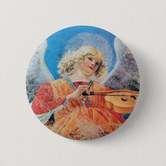 BADGE ROND 5 CM ANGEL DE NOËL (Devant)