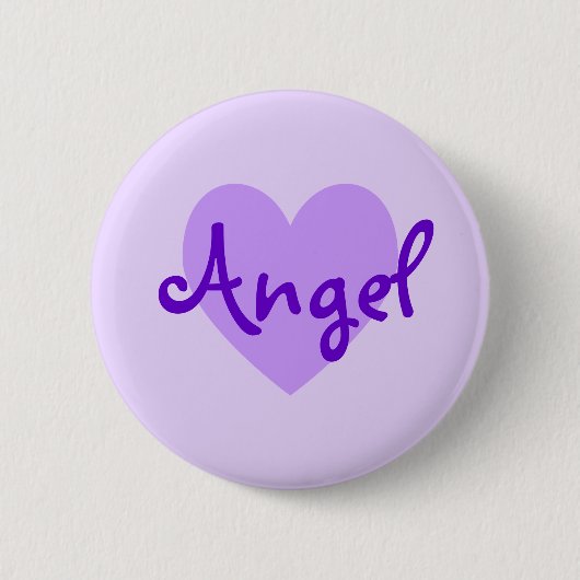 Badge Rond 5 Cm Angel en violet (Devant)