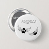 Badge Rond 5 Cm Angel Pet Animaux (Devant & derrière)