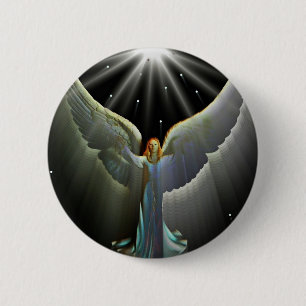 Badge Rond 5 Cm Angel Power