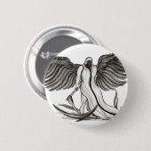 Badge Rond 5 Cm Angel Uriel (Devant & derrière)