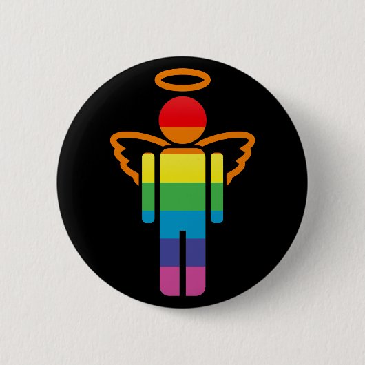 Badge Rond 5 Cm angélique. (Devant)